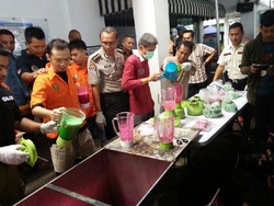 240 Kg Sabu di Mesin Cuci Dimusnahkan