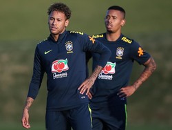 Duet Gabriel Jesus dan Neymar di lini serang Brasil jelas akan merepotkan banyak lawan, termasuk Swiss, Kosta Rika, dan Serbia yang tergabung bersama Tim Samba di Grup E. (Foto: Buda Mendes/Getty Images)