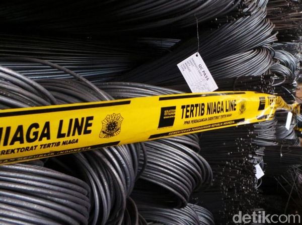 Disita Kemendag, Ini Penampakan 2 Juta Batang Baja China Tak ber-SNI
