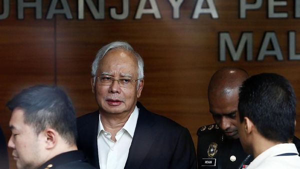 Ekspresi Najib saat Diperiksa Lagi Oleh Komisi Antikorupsi