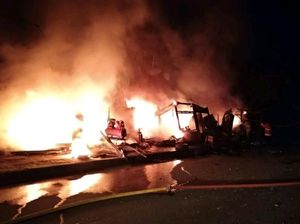 Bengkel Motor di Bogor Terbakar Akibat Spiritus Tumpah
