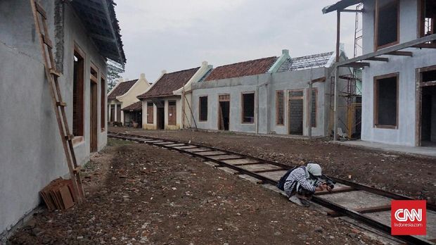 Rumah toko pun dibangun di lokasi syuting.