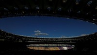 Olimpiyskiy Stadium akan jadi saksi siapa yang jadi penguasa Eropa musim ini, apakah Real Madrid atau Liverpool? (Andrew Boyers/REUTERS)
