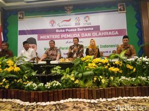 Menpora Bukber dengan Atlet Pelatnas Asian Para Games
