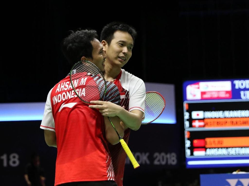 Kalah Lalu Indonesia Gagal ke Final, Ahsan/Hendra Minta Maaf