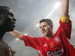 Man of the match final Liga Champions 2005: Steven Gerrard (Liverpool). (Foto: TARIK TINAZAY/AFP)