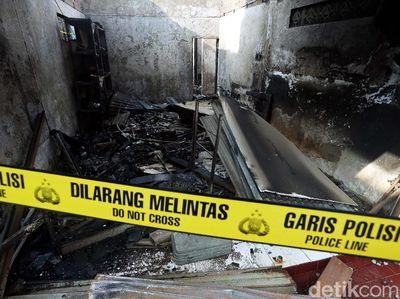 Digaris Polisi, Ini Satu Rumah Warga yang Jadi Sumber Kebakaran