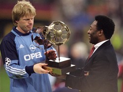 Man of the match final Liga Champions 2001: Oliver Kahn (Bayern Munich). (Foto: Alex Livesey /Allsport)