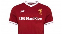 Meme yang ini menyatakan ketidakpuasan terhadap performa Loris Karius dengan tagar #2019gantikiper, memarodikan gerakan politik tertentu di Indonesia. (Foto: Internet)