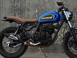 Yamaha Scorpio Bekas Tabrakan, Disulap Jadi Cantik