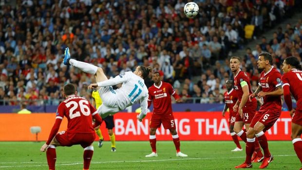Gol Gareth Bale di final Liga Champions 2018 tidak terpilih sebagai gol terbaik.