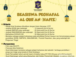 Keren! Pemkot Surabaya Beri Beasiswa Khusus Penghafal Al Quran