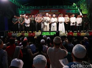 Shalawat Akbar Satgas Nusantara Gelar Doa Bersama Lawan Teroris