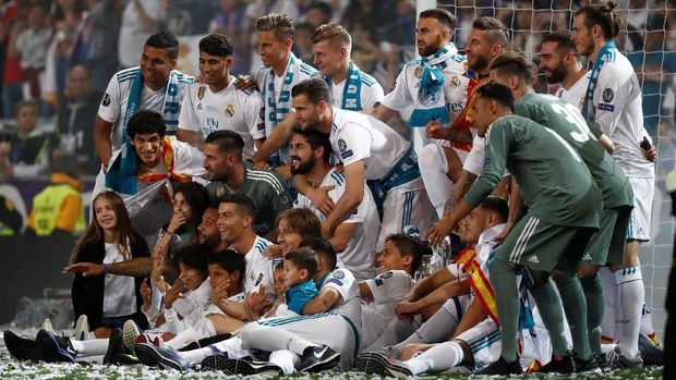 Real Madrid berhasil mencatat hattrick trofi Liga Champions.