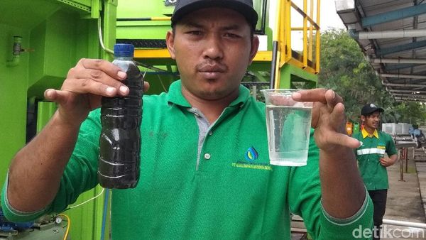 Before After Air Tinja Diolah Jadi Bening