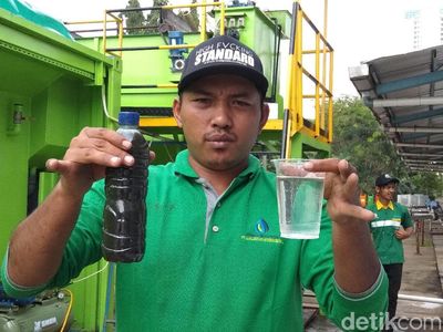Before After Air Tinja Diolah Jadi Bening