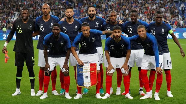 Timnas Prancis menyandang status sebagai juara Piala Dunia 2018.