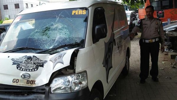 Foto: Ini Mobil Boks yang Tabrak PPSU Hingga Tewas