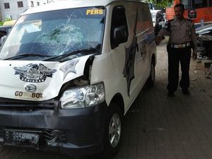 Foto: Ini Mobil Boks yang Tabrak PPSU Hingga Tewas