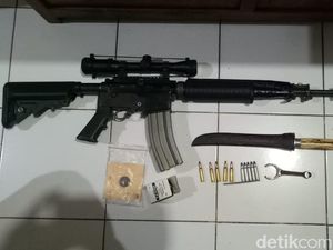 Satu Tersangka Kasus Kepemilikan M16 Bekas Anggota Perbakin