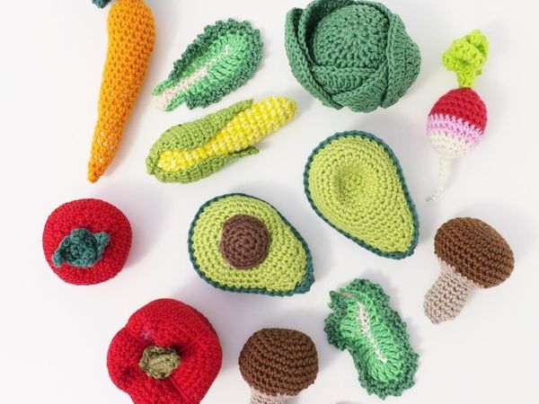 Keren! Buah dan Sayuran Segar Ini Terbuat dari Rajutan Benang Wol