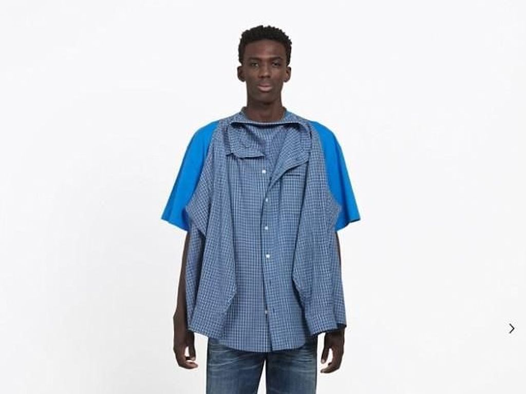 Balenciaga Rilis Kemeja Nempel di Kaus yang Bikin Netizen Bingung Balenciaga Rilis Kemeja Nempel di Kaus yang Bikin Netizen Bingung