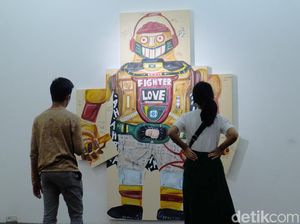 Ini Lukisan-lukisan Naufal Abshar yang Ajak Pengunjung untuk Tertawa