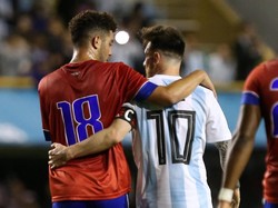 Di Piala Dunia 2018, Argentina masuk Grup D bersama Islandia, Kroasia, dan Nigeria. Tim besutan Jorge Sampaoli itu akan melawan Islandia pada laga pertama, 16 Juni mendatang. Foto: Agustin Marcarian/Reuters