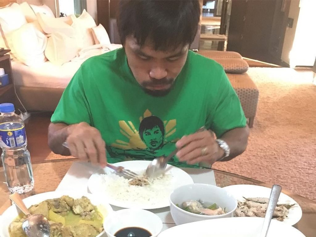 Hobi Makan Manny Pacquiao hingga Anak yang Kirim Kue ke Surga Hobi Makan Manny Pacquiao hingga Anak yang Kirim Kue ke Surga