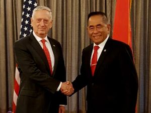 Ryamizard Ryacudu bertemu Menhan AS di Hawaii