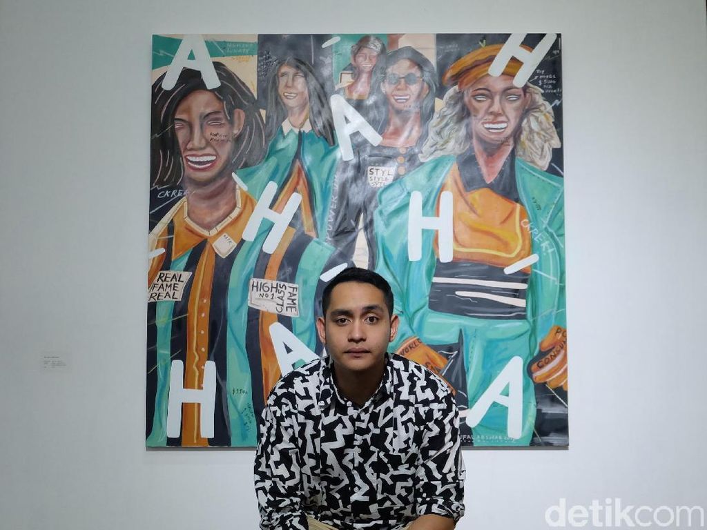 Lukisan HAHA Naufal Abshar di Cover Album Kunto Aji Lukisan HAHA Naufal Abshar di Cover Album Kunto Aji
