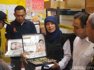 Gudang Obat Kecantikan Ilegal Rp 3,5 M Ini Berkedok Jasa Ekspedisi