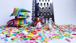 Kreatif! Seniman Ini Bikin Karya Mikro Fotografi dari Alat Dapur dan Makanan