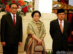 Megawati Hadiri Pelantikan Wantimpres Yahya Staquf