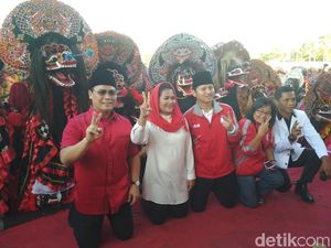 Rampak Barong di Trenggalek Pecahkan Rekor MURI, Puti: Selamat Rampak Barong di Trenggalek Pecahkan Rekor MURI, Puti: Selamat
