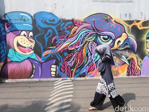 Ultah Jakarta ke-492, Nikmati Mural-mural Cantik di Terowongan Kendal