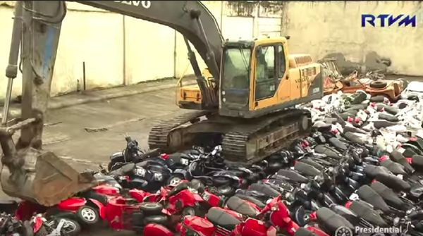 Begini Nasib Mobil dan Motor Selundupan di Filipina