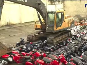 Begini Nasib Mobil dan Motor Selundupan di Filipina Begini Nasib Mobil dan Motor Selundupan di Filipina