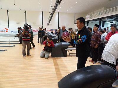 Menpora Jajal Venue Boling Asian Games di Palembang