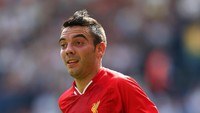 Iago Aspas gagal bersinar di Liverpool dengan hanya menghuni Anfield selama semusim, pada 2013/2014. Setelah bisa membangun kariernya di Celta Vigo, dia dipanggil Julen Lopetegui ke timnas Spanyol. (Foto: Alex Livesey/Getty Images)