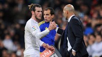 9 Januari 2016. partai pertamanya di kursi pelatih El Real berakhir dengan kemenangan 5-0 atas Deportivo La Coruna. Gareth Bale bikin hat-trick. (Foto: Denis Doyle/Getty Images)