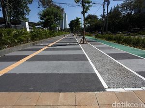 Mantap! Pedestrian di Kawasan GBK Makin Cantik