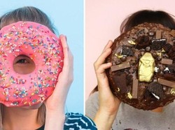 Mau Coba? Ada Donat Jumbo Seukuran Muka yang Tren di London