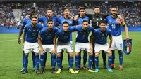 Di sisi lain, Italia yang tidak tampil di Piala Dunia 2018 memanfaatkan kesempatan ini untuk menurunkan sejumlah wajah baru di skuatnya. Foto: Claudio Villa/Getty Images
