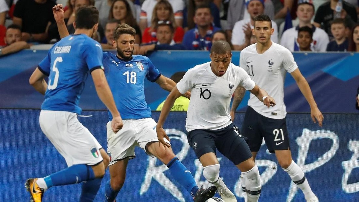 Prancis menang 3-1 atas Italia dalam pertandingan persahabatan (Foto: Eric Gaillard/Reuters)