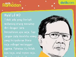 Mahfud MD Bicara Soal Etika Berpakaian Mahfud MD Bicara Soal Etika Berpakaian