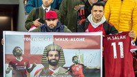 Ini adalah dukungan untuk Mo Salah saat memperkuat Mesir menghadapi Portugal pada laga friendly di Zurich Maret lalu. (Robert Hradil/Getty Images)