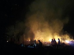 Kampung Pemulung di Gedebage Bandung Rata Dilalap Api