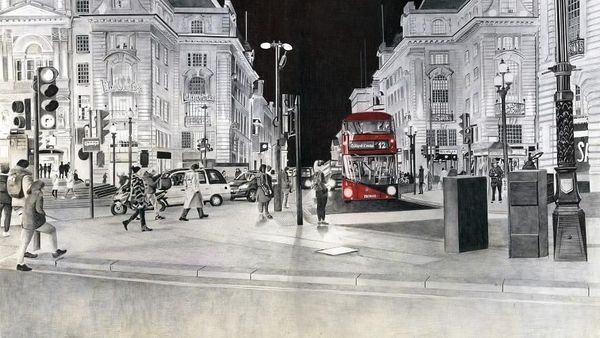 Keren! Seniman Ini Gambarkan Kehidupan Perkotaan dengan Pulpen