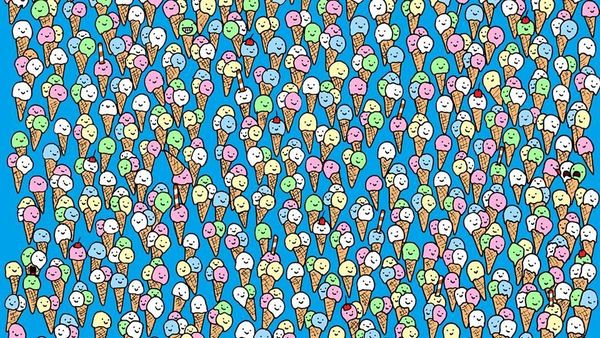 Cek Otak, Masih Bisa Fokus? Temukan Lolipop di Antara Es Krim